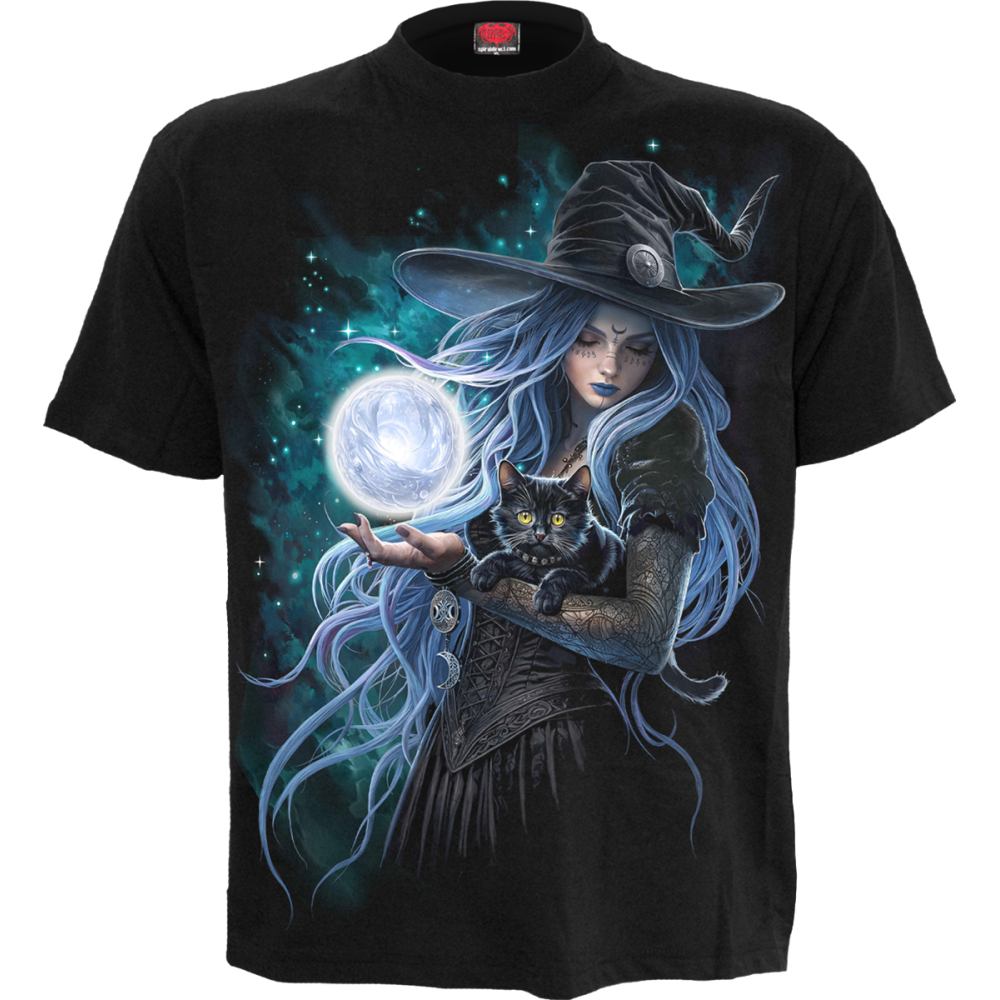 Spiral - Mystic Moon Unisexe Tshirt - Noir
